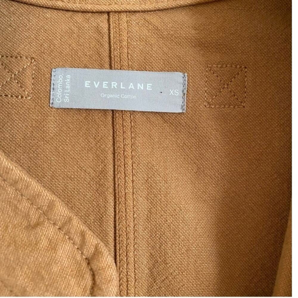 Everlane Canvas Organic Cotton Parka Brown XS Barn Jacket Anorak - Picture 9 of 10